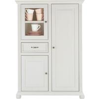 Visoka Komoda Elena - bela, Romantika, les (105/150/45cm) - Zandiara