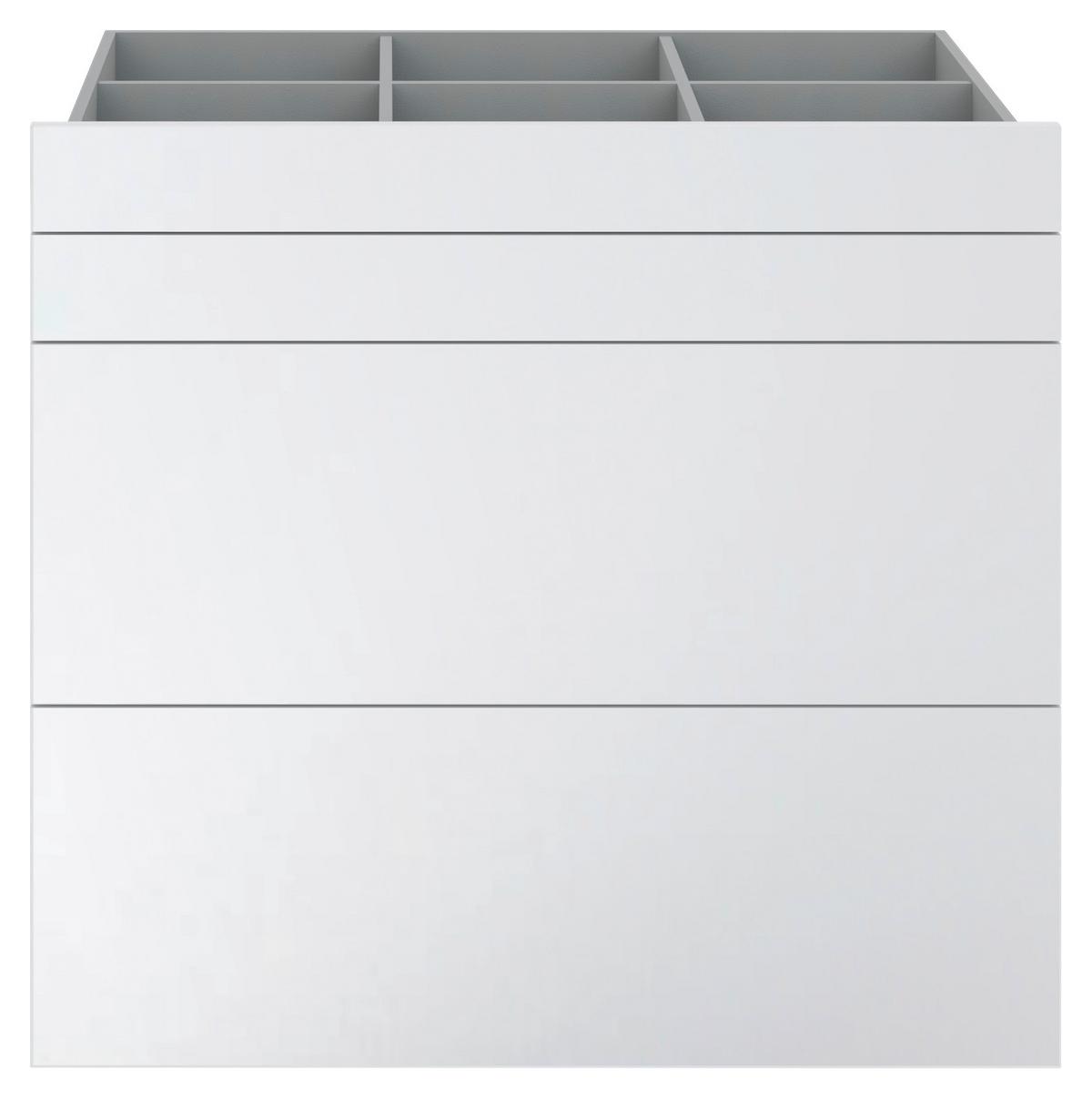 Set Ladica Unit - bijela visoki sjaj, Moderno, drvni materijal (91/83/47cm) - Based