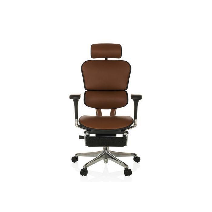 Pisarniški Stol Ergohuman Plus, Rjava - srebrne barve/rjava, Moderno, kovina/umetna masa (76/119 - 138/64cm) - MID.YOU