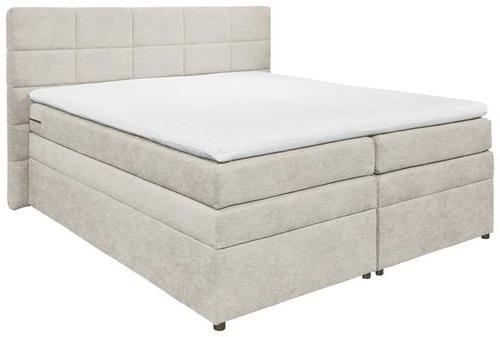 Boxspringbett Tacoma 3 inkl. Topper ca. 180x200 cm Sandf. - Sandfarben, KONVENTIONELL, Kunststoff/Textil (180/200cm) - MID.YOU