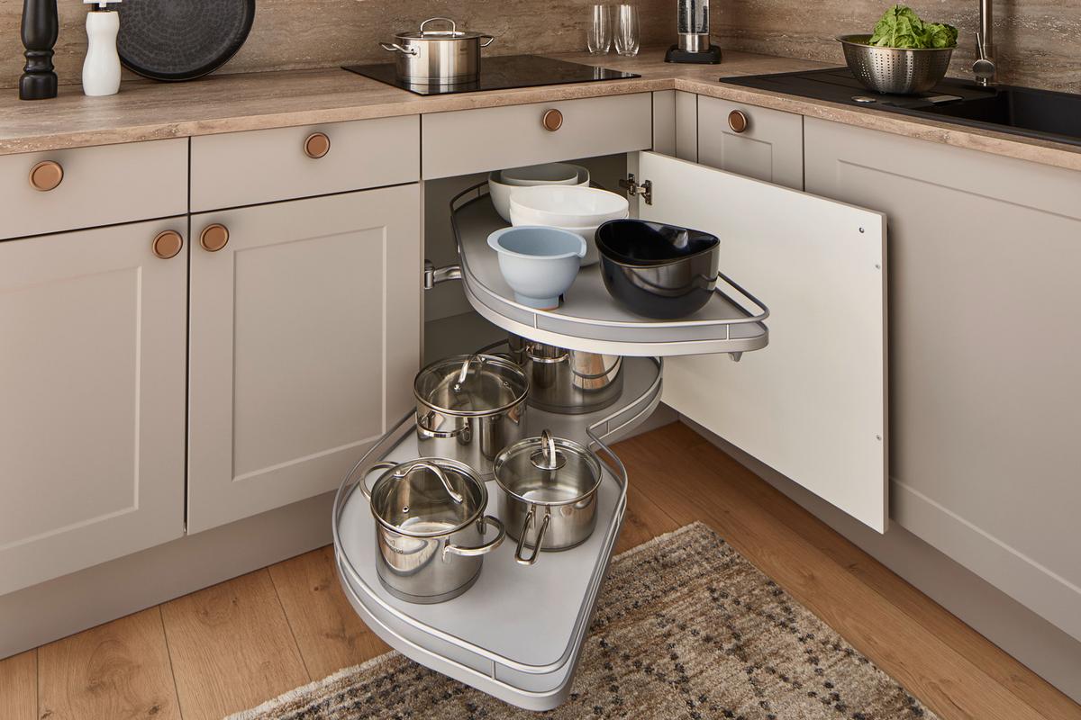 Kuhinjski Blok Ip4250 - barve bakra/rjava, Romantika, leseni material (215/276,6cm) - Impuls