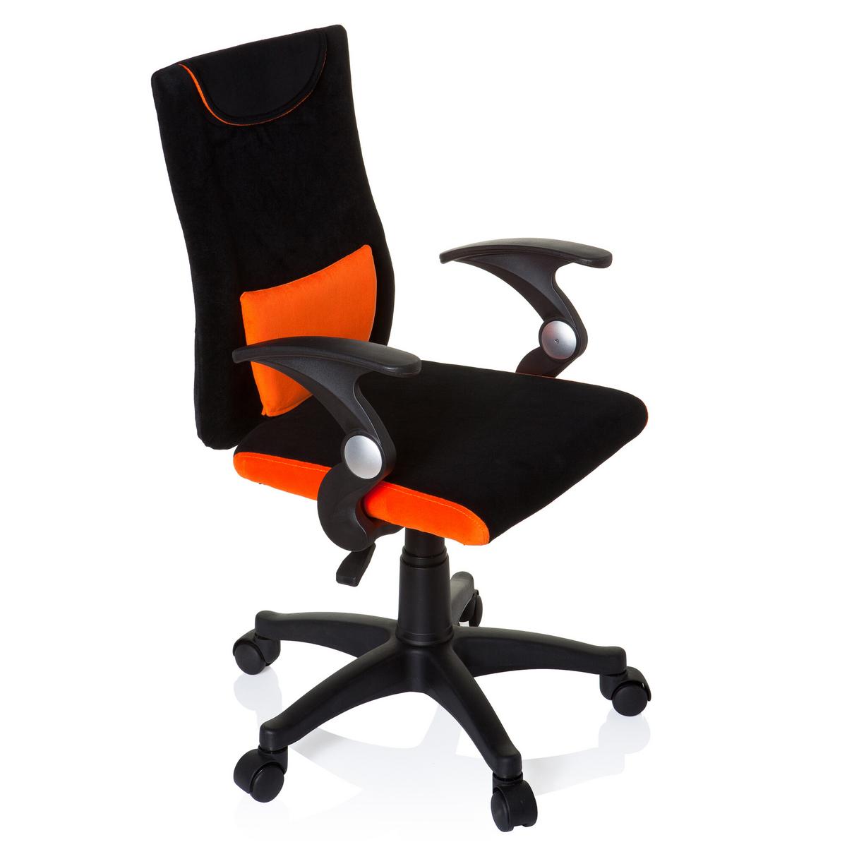 Jugenddrehstuhl Kiddy Pro Al ca. 50x87-97x40cm Orange - Schwarz/Orange, Basics, Kunststoff (50/87-97/40cm) - MID.YOU