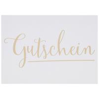 POSTKARTE GOLD - Goldfarben/Weiß, Papier (14,8/10,5cm)