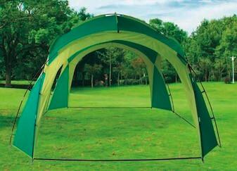 Pavillon Ticino ca. 350x230x350cm Grün,Schwarz - MODERN (350/230/350cm) - Gardenson