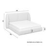 STOPPAD SÄNG FRIDA - beige/svart, Modern, metall/trä (180/200cm) - Bessagi Home