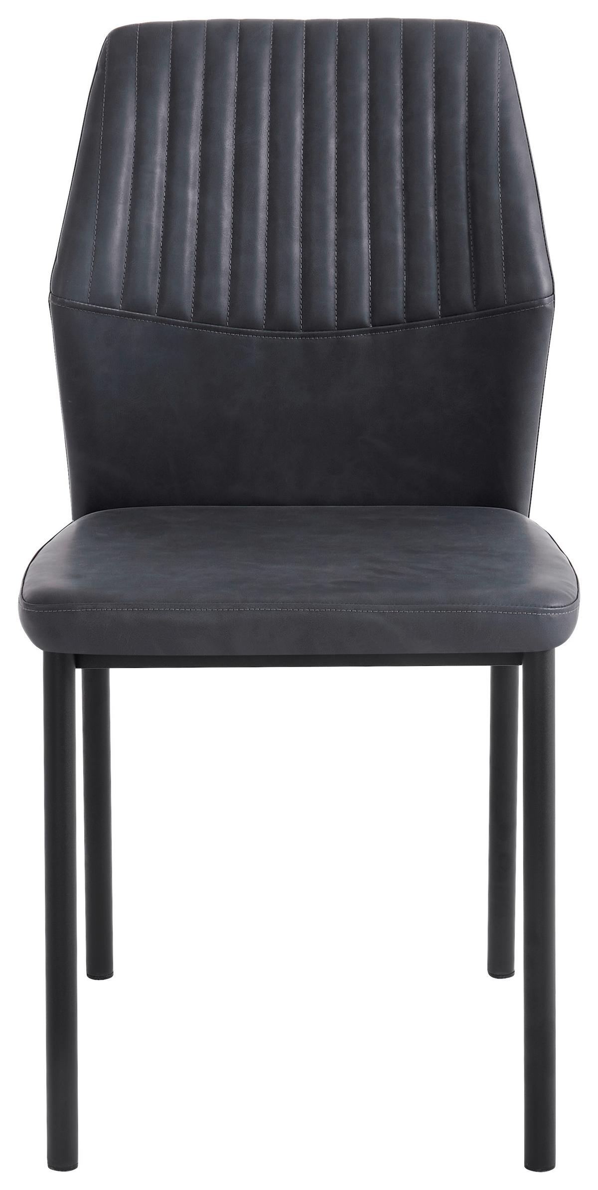 Stolica Hana - tamno siva/crna, Basics, metal/tekstil (44/86/52cm) - Best Price