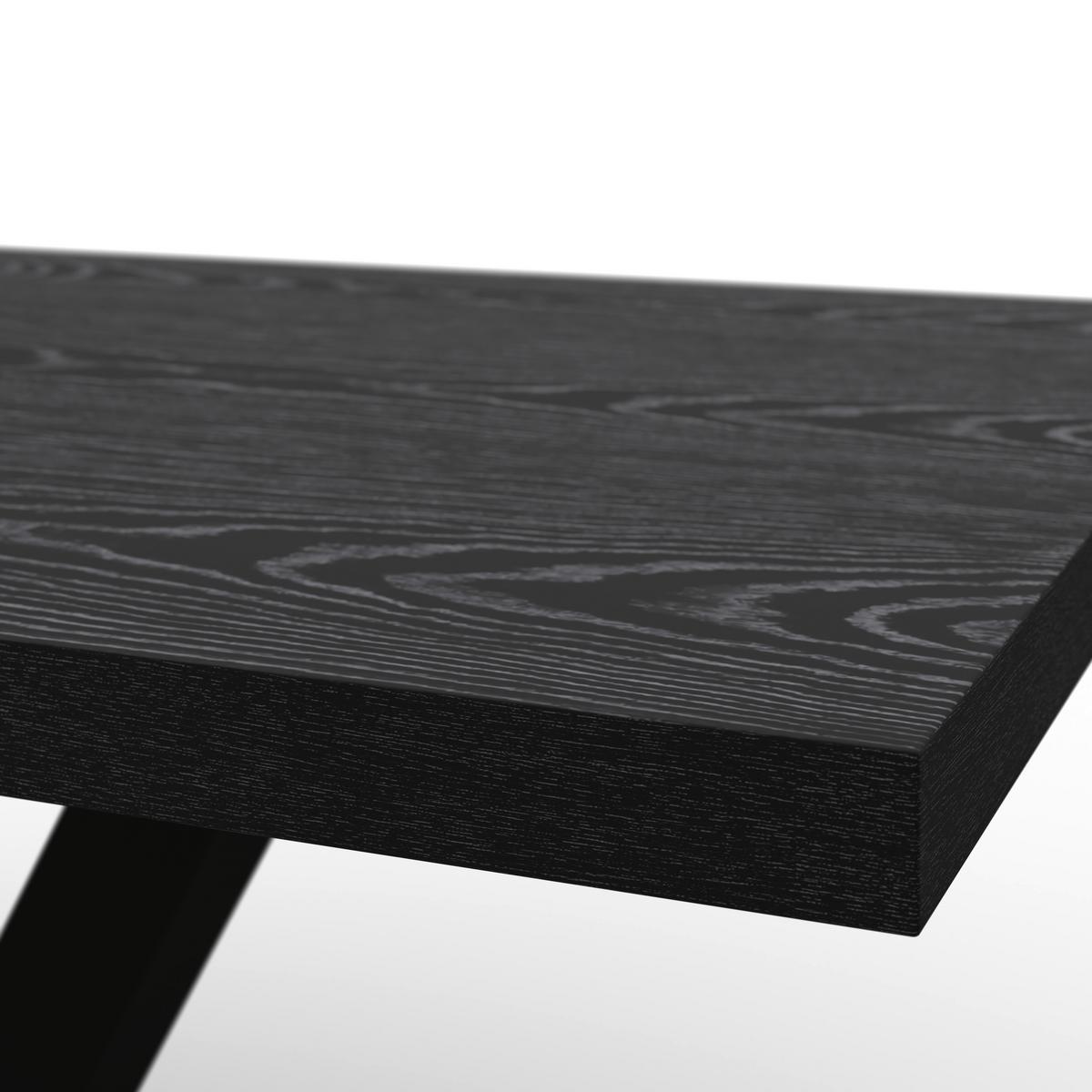 Jedilna Miza Loca, Črna, 160x90 - črna, Moderno, kovina/leseni material (160/76/90cm) - Bessagi Home