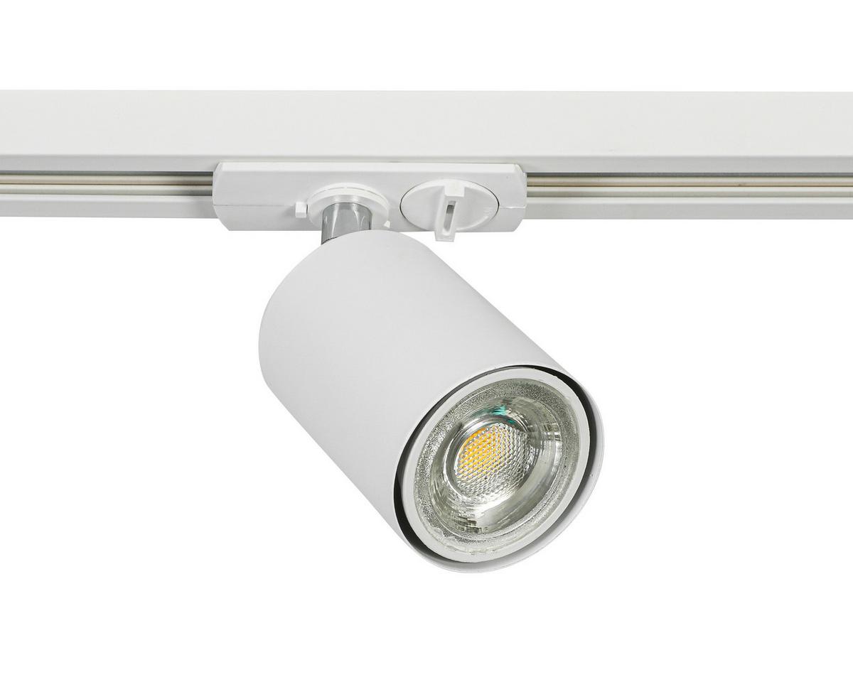 SYSTEM SZYNOWY BINE - biały/kolor chromowy, Trend, tworzywo sztuczne/metal (210/5,5/14cm) - Novel