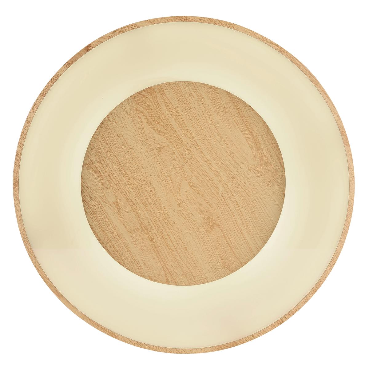 LED Mennyezeti Lámpa Luzia - tölgyfa színű/fehér, műanyag/fém (60/10cm) - Premium Living