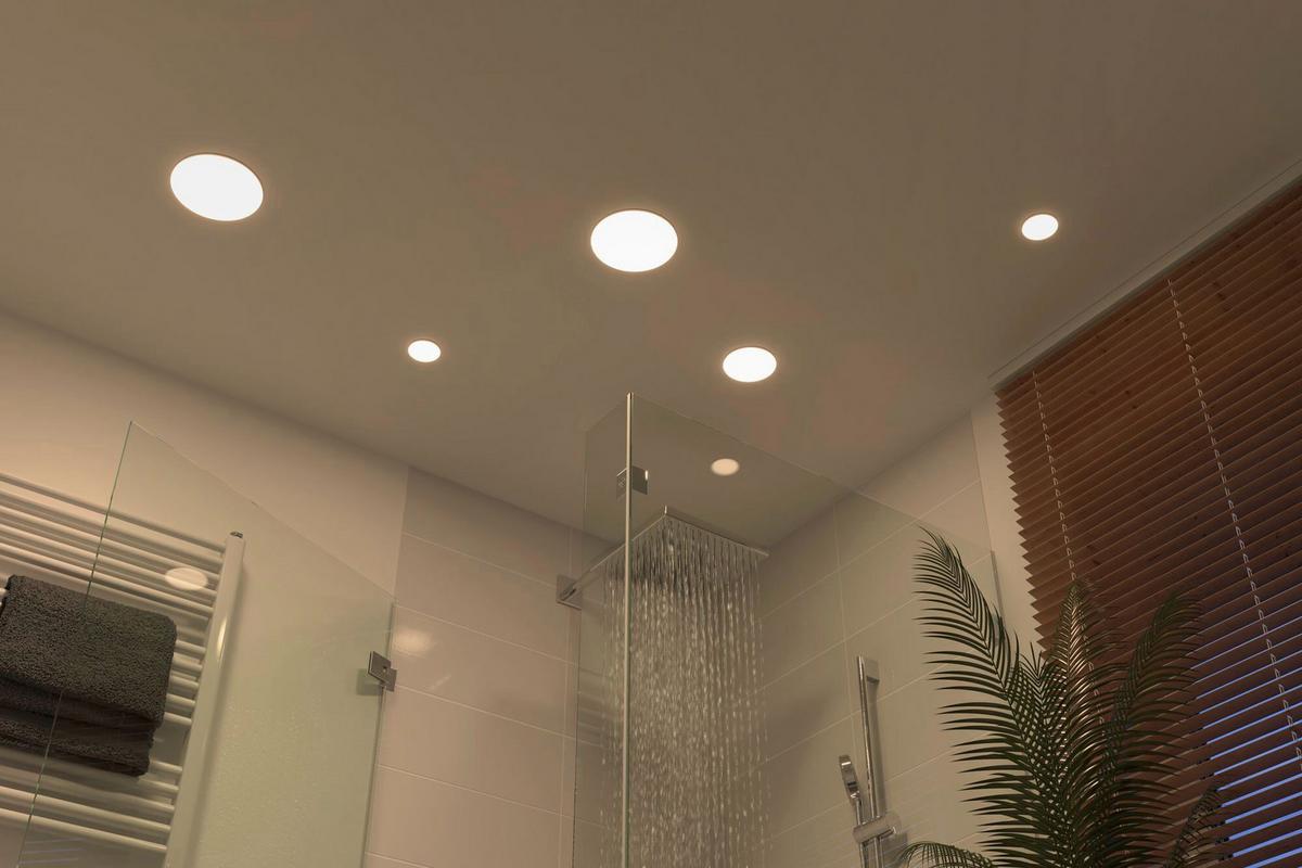 LED-Deckenleuchte Veluna Varifit in Weiß max. 1x4,5W - Weiß, Basics, Kunststoff (7,5/1cm) - Paulmann