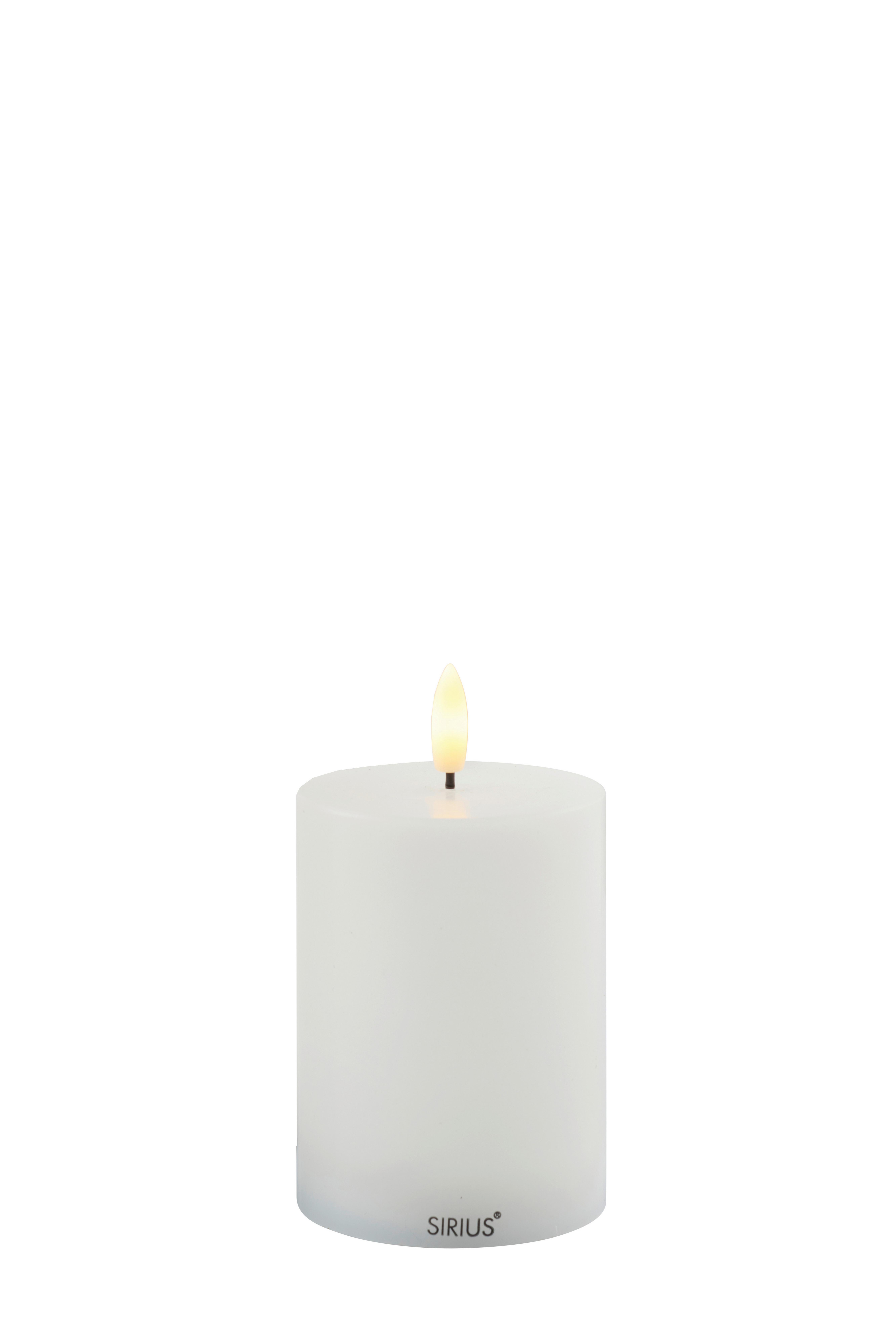 ŚWIECA LED 80620 SILLE - biały, Basics, materiały naturalne (7,5/10cm)