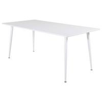 ESSTISCH POLAR - Weiß, Design, Holz/Metall (180/90/75cm) - Livetastic