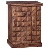 Barschrank ca. 64x91 cm Sheesham massiv - Sheeshamfarben, Design, Holz (64/91/50cm) - MID.YOU