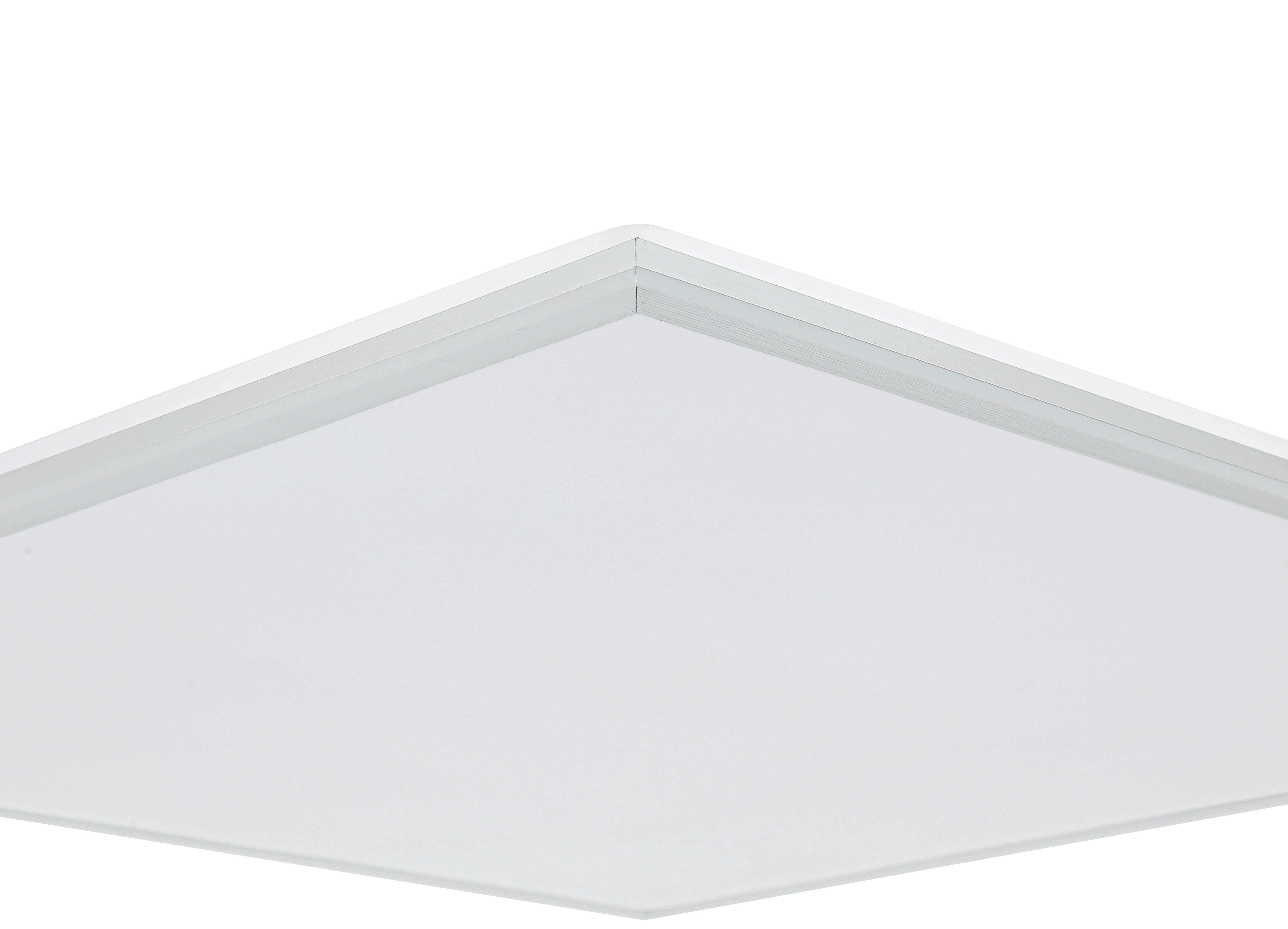 Stropna Led-svetilka Cornelius -Akt- - srebrne barve/bela, Moderno, kovina/umetna masa (60/60/7,5cm) - Mömax