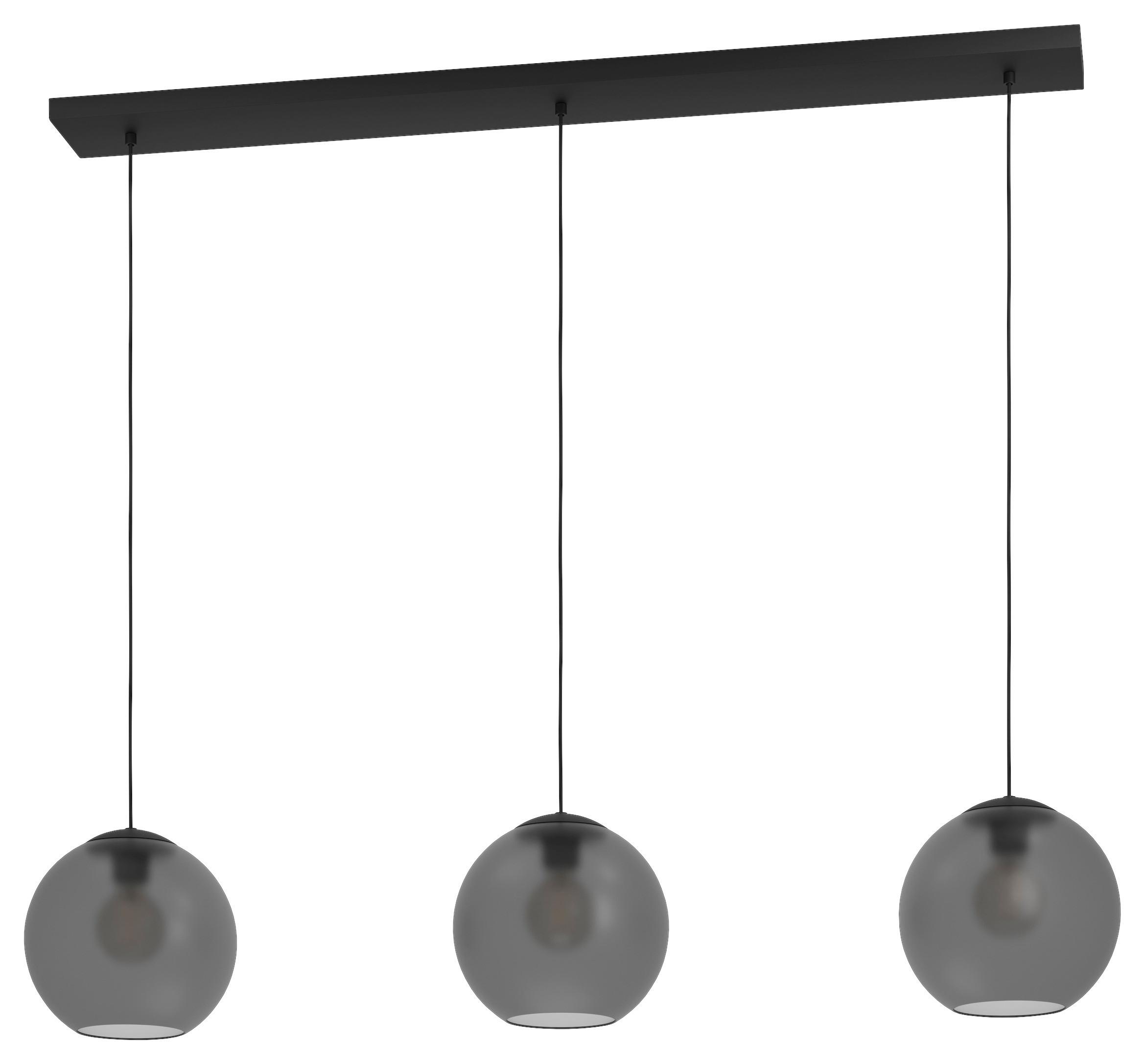 LAMPA WISZĄCA 390214* ARANGONA - czarny/szary, Konventionell, metal/szkło (125,5/24,5/150cm) - Eglo