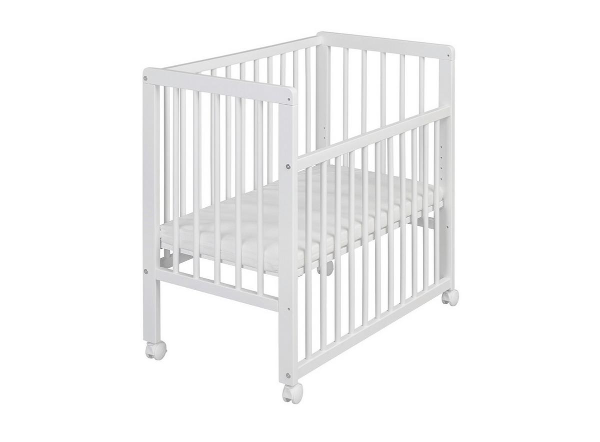 ŁÓŻKO DOSTAWNE NINA - biały, Basics, drewno (85/48/83cm) - My Baby Lou