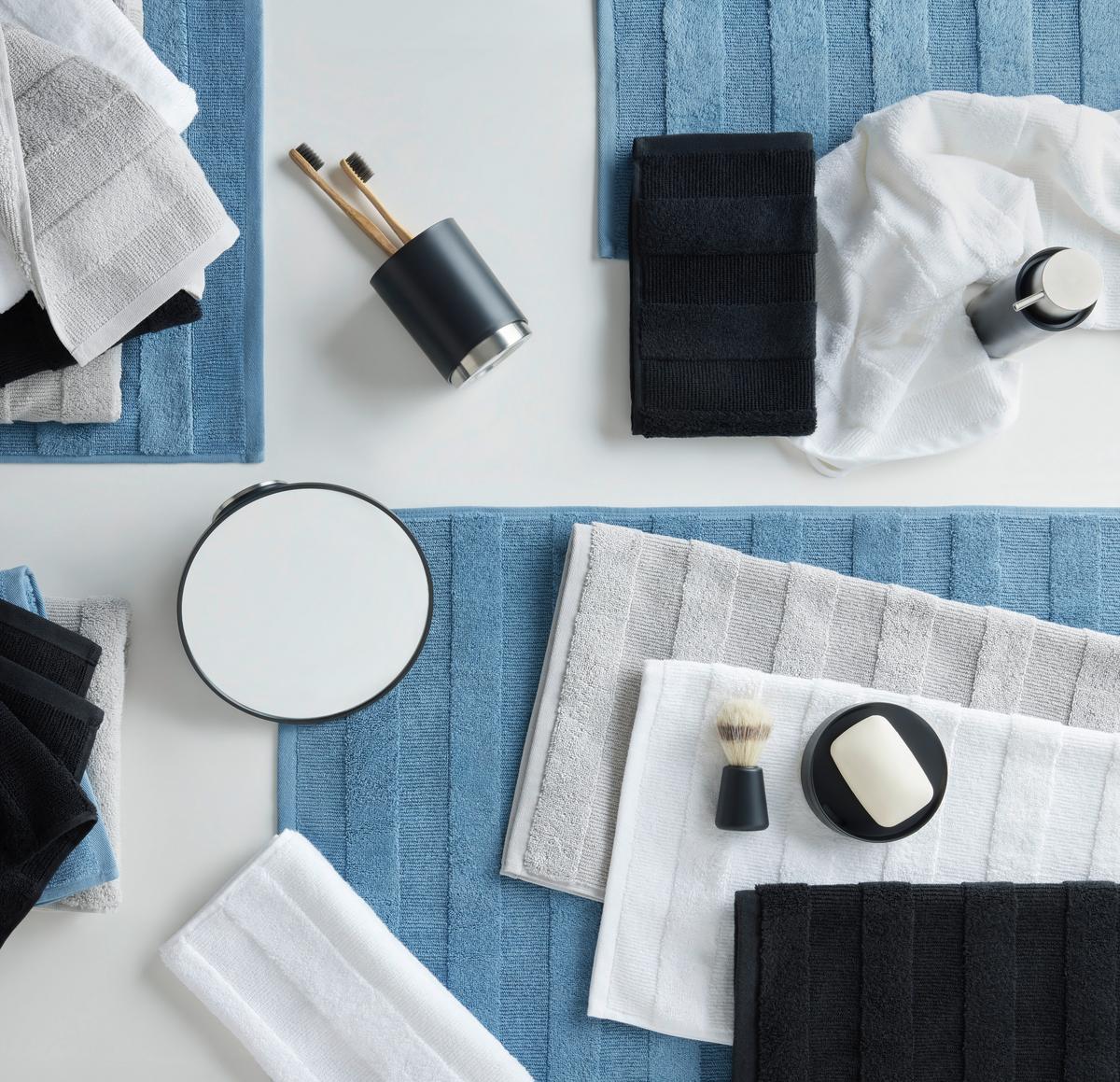 Vendégtörölköző Chris 30/50cm - fekete, textil (30/50cm) - Premium Living