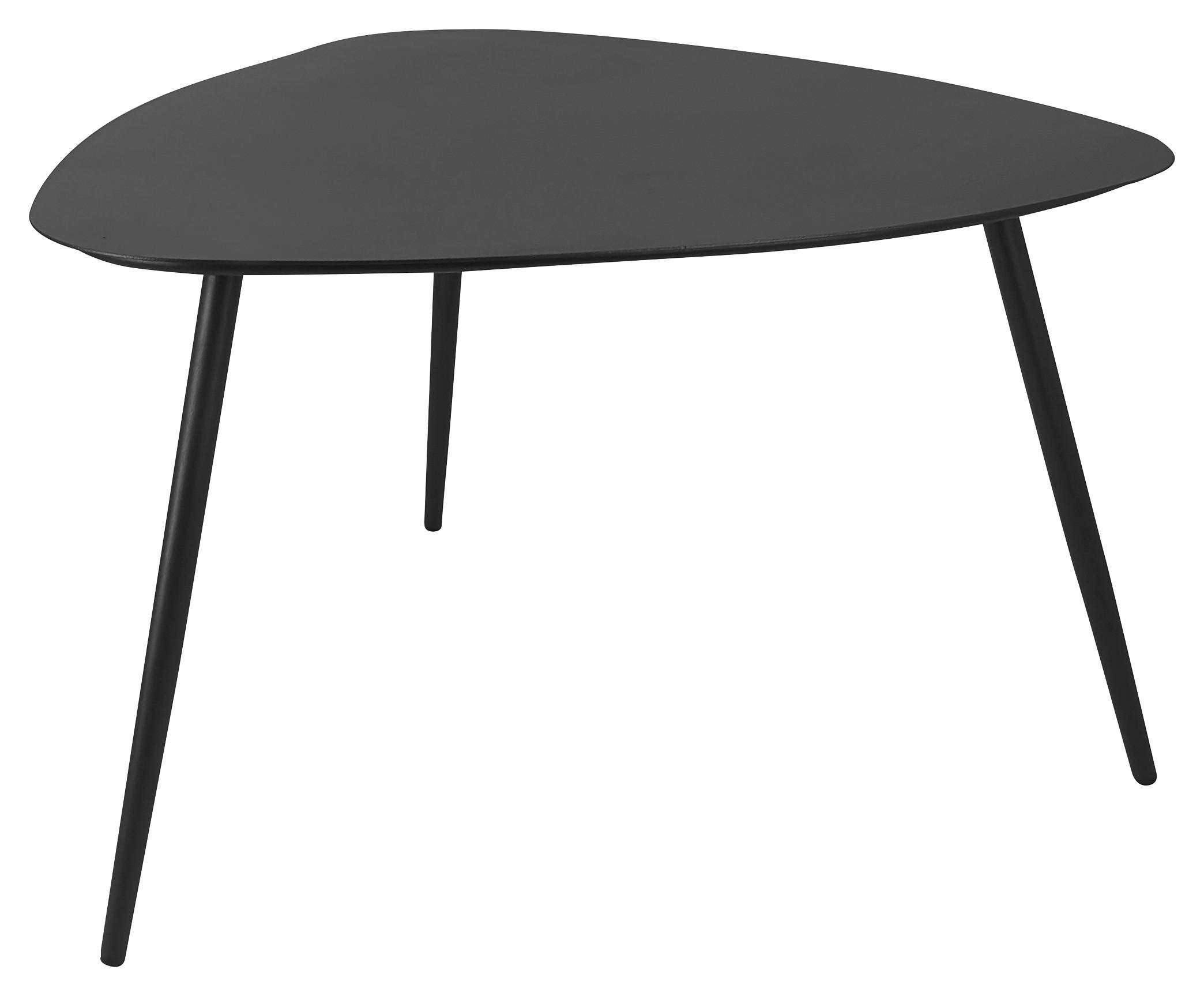 Couchtisch Fine Dunkelgrau - Dunkelgrau/Schwarz, Modern, Metall (56/35,5/57,5cm) - Mömax