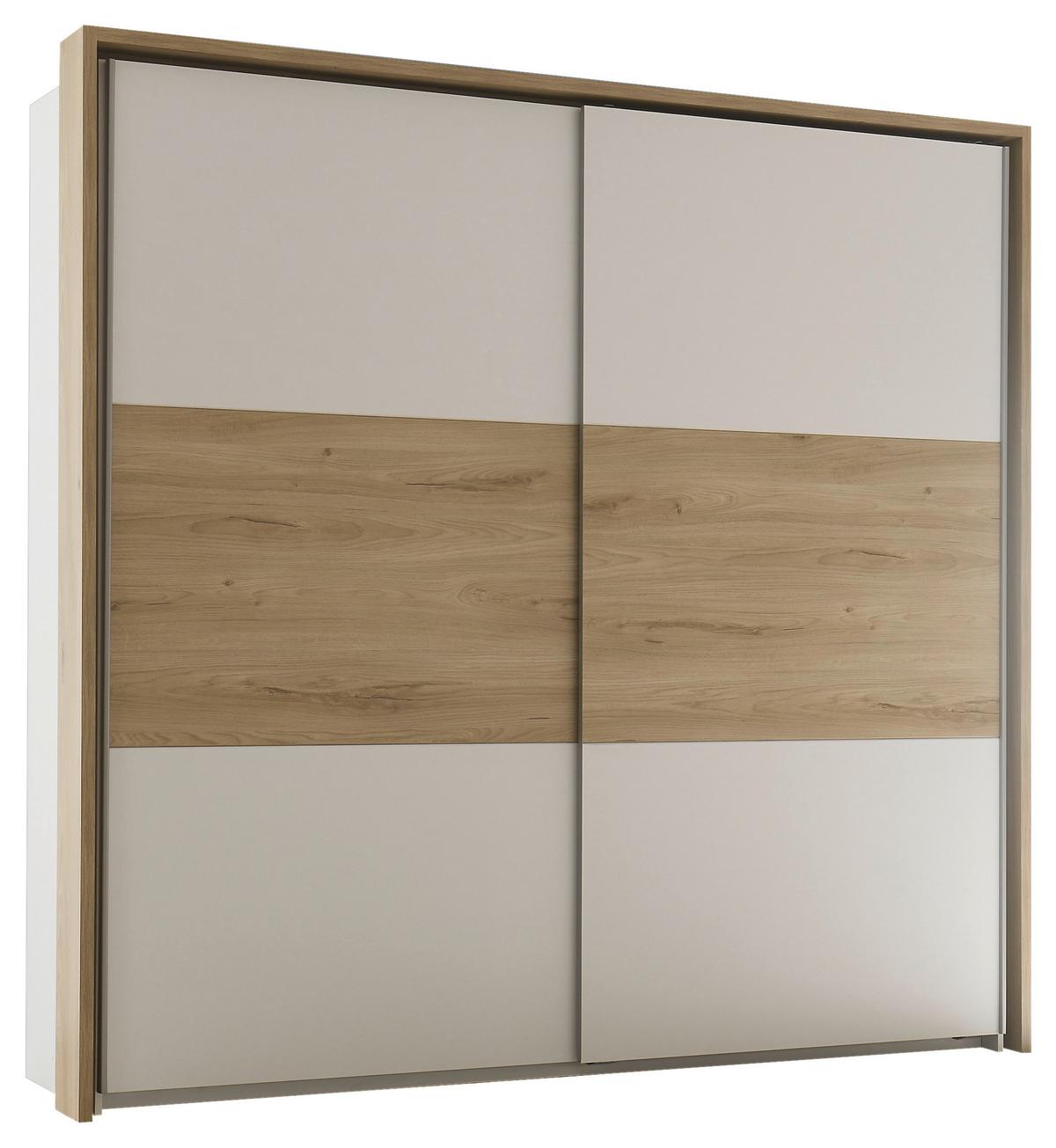 SYPIALNIA KIARA - kolor dębowy/biały, Modern, materiał drewnopochodny - Livetastic