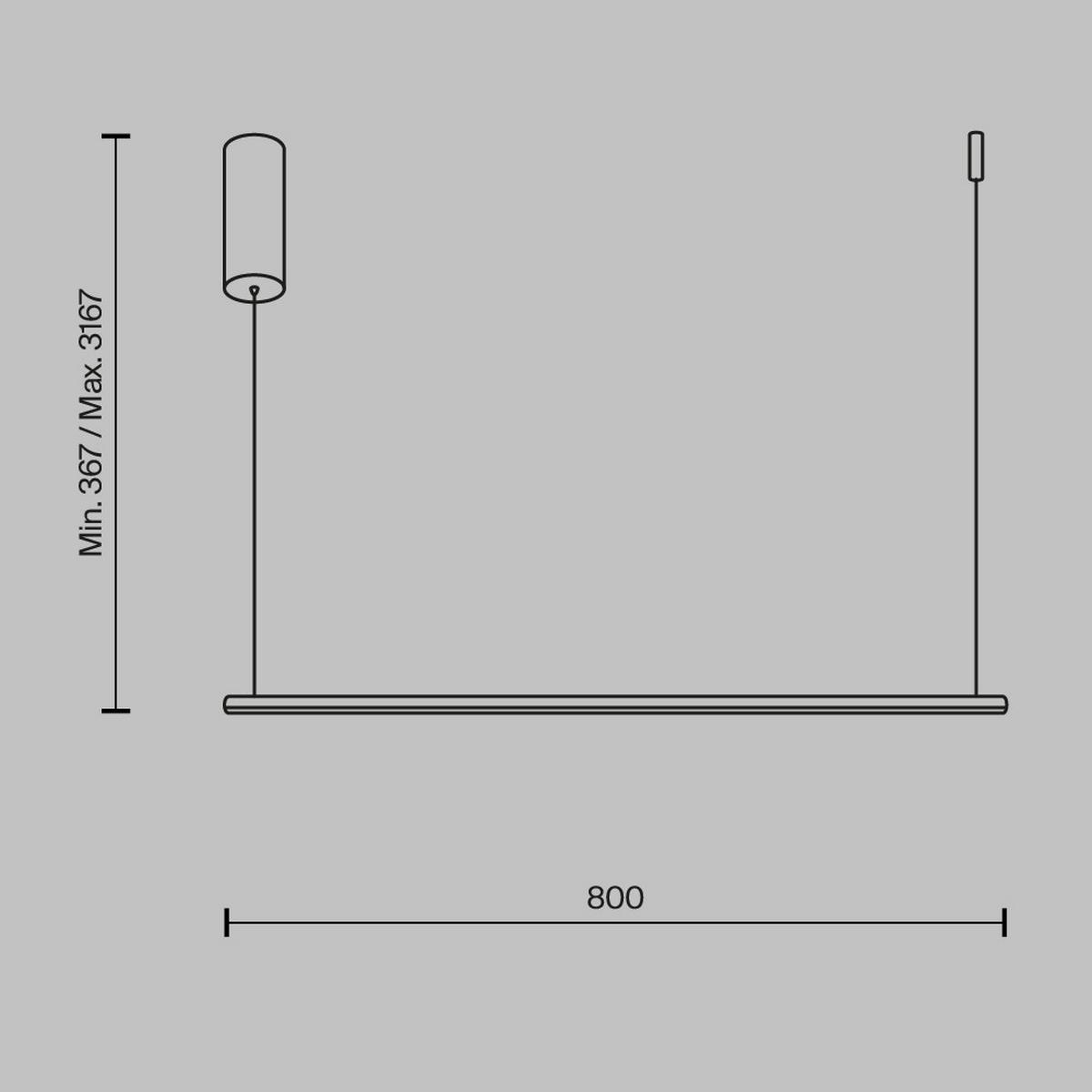PENDELLEUCHTE HALO - Messingfarben, Modern, Metall (80/1,7/36,7cm) - MAYTONI