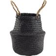Cvetlični Lonček Miriam - črna, umetna masa/ostali naravni materiali (20/28cm) - Mömax modern living