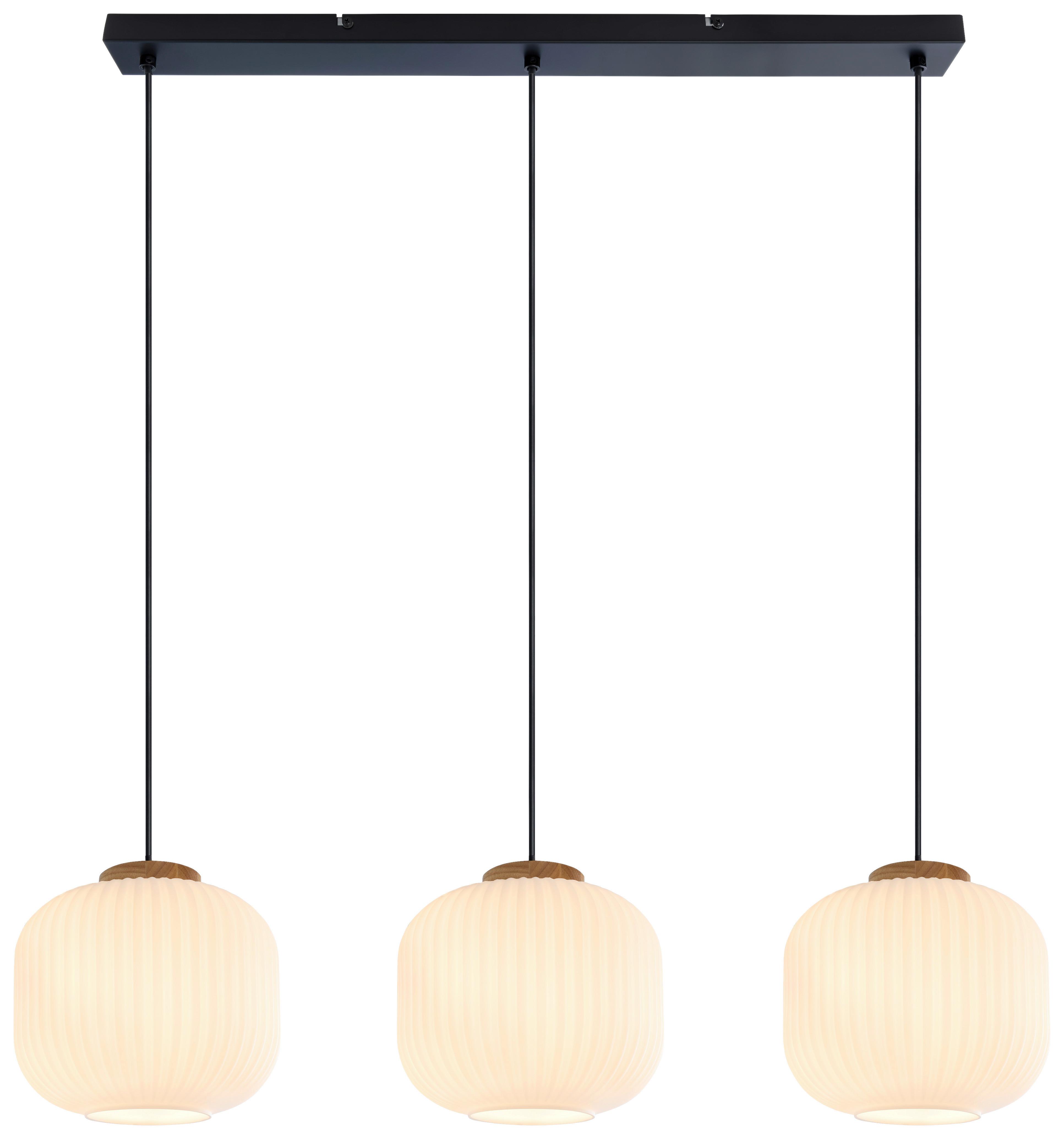 LAMPA WISZĄCA ANNA - biały, Trend, metal/drewno (84.5/20/120cm) - Collett's Monde