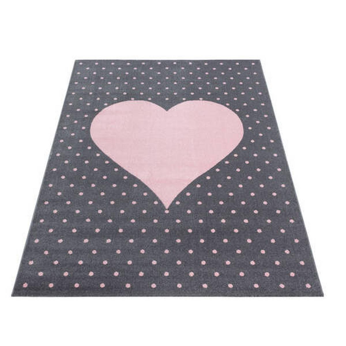 Kinderteppich Bambi Pink ca. 140x200cm - Pink, Trend, Textil (140/200cm) - Ben'n'jen