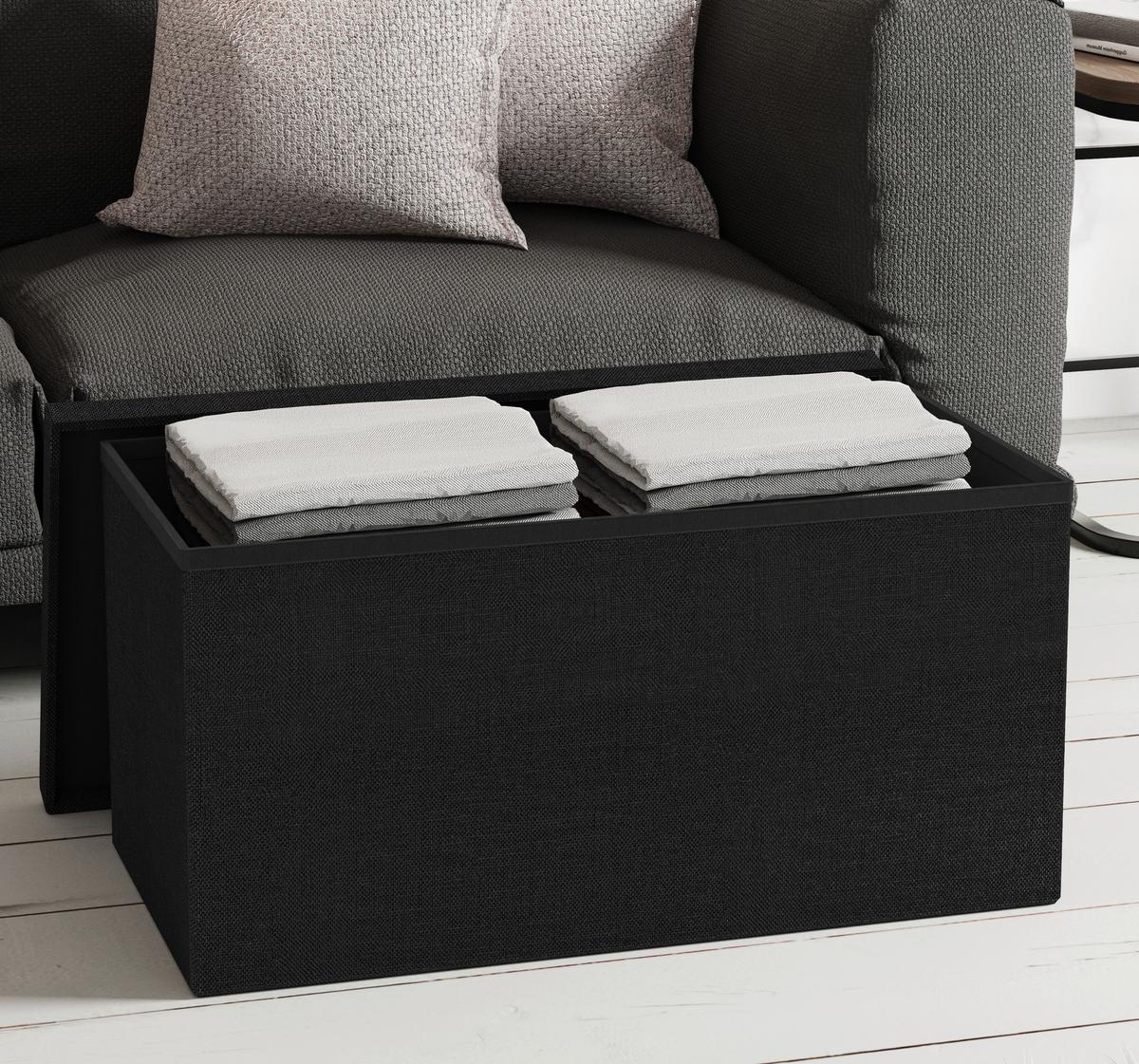 SITZBOX BOXAS - Anthrazit, Basics, Holzwerkstoff/Kunststoff (76/38/38cm) - MID.YOU