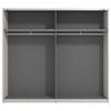 GARDEROB MED SKJUTDÖRRAR GARD 245 -TOP- - svart/kashmir, Klassisk, metall/trämaterial (245/217,5/61cm) - Mömax