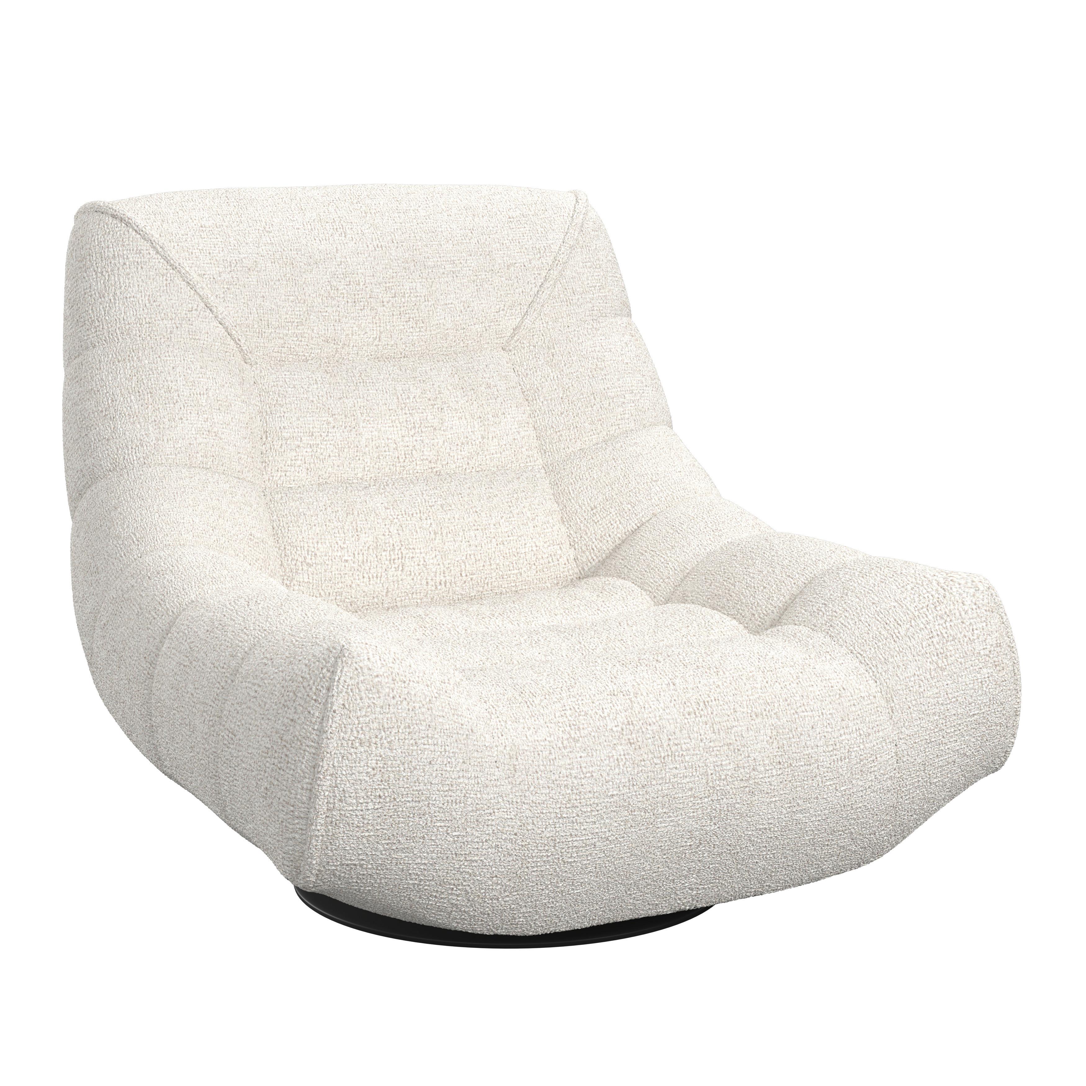 RELAXFÅTÖLJ LORENA - ljusgrå/svart, Modern, metall/textil (101/83/95cm) - Bessagi Home