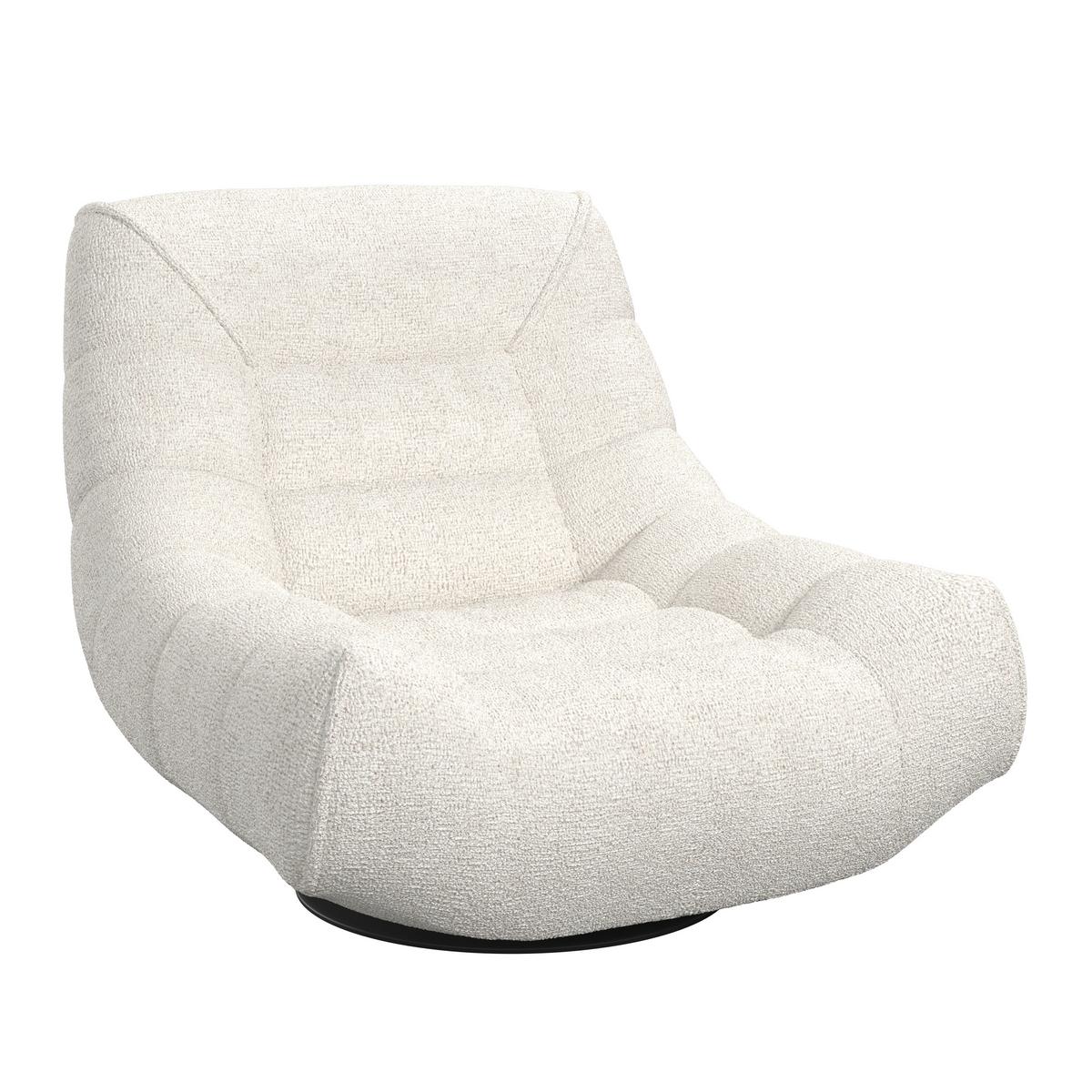 Relaks Fotelja Lorena - svijetlo siva/crna, Moderno, metal/tekstil (101/83/95cm) - Bessagi Home