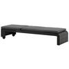 Sonnenliege London ca. 60x32x196 cm Schwarz - Schwarz, KONVENTIONELL, Kunststoff (60/32/196cm) - Gardenson