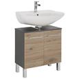 Omarica Za Pod Umivalnik Garziello - hrast/krom, Moderno, kovina/leseni material (60/55/31cm) - Mömax modern living Omarica Za Pod Umivalnik Garziello - hrast/krom, Moderno, kovina/leseni material (60/55/31cm) - Mömax modern living