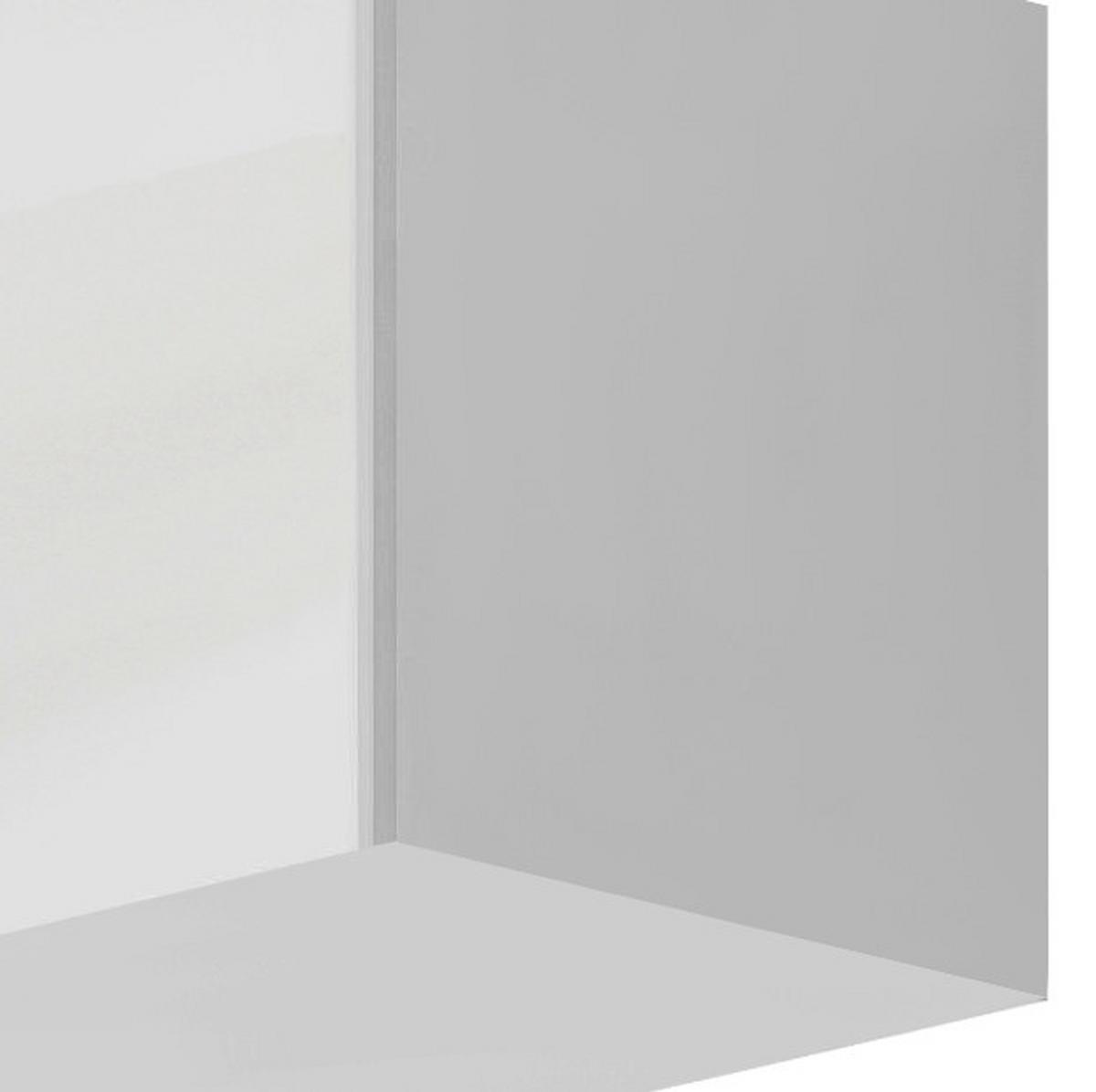 Nastavek Za Enodelno Omaro Celle - bela/barve aluminija, Moderno, umetna masa/leseni material (47/39/54cm) - Mömax