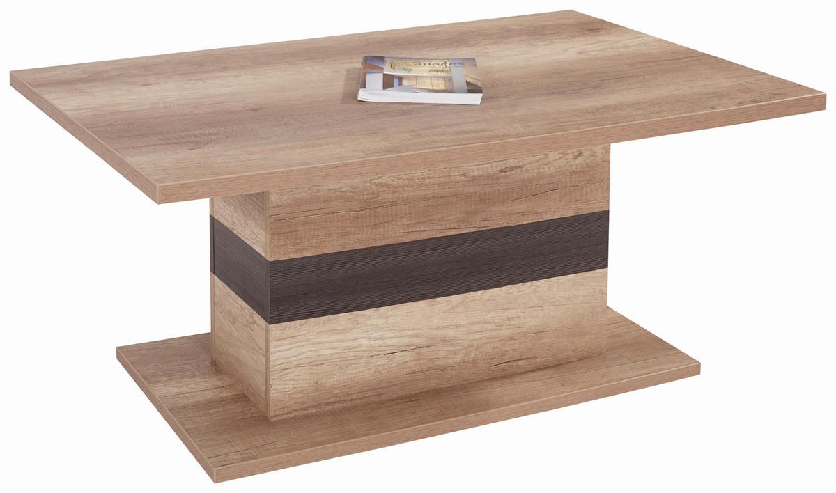 Klubska Miza Mali, Barva Hrasta - barve hrasta/temno rjava, Moderno, leseni material (110/49/67cm) - Mömax