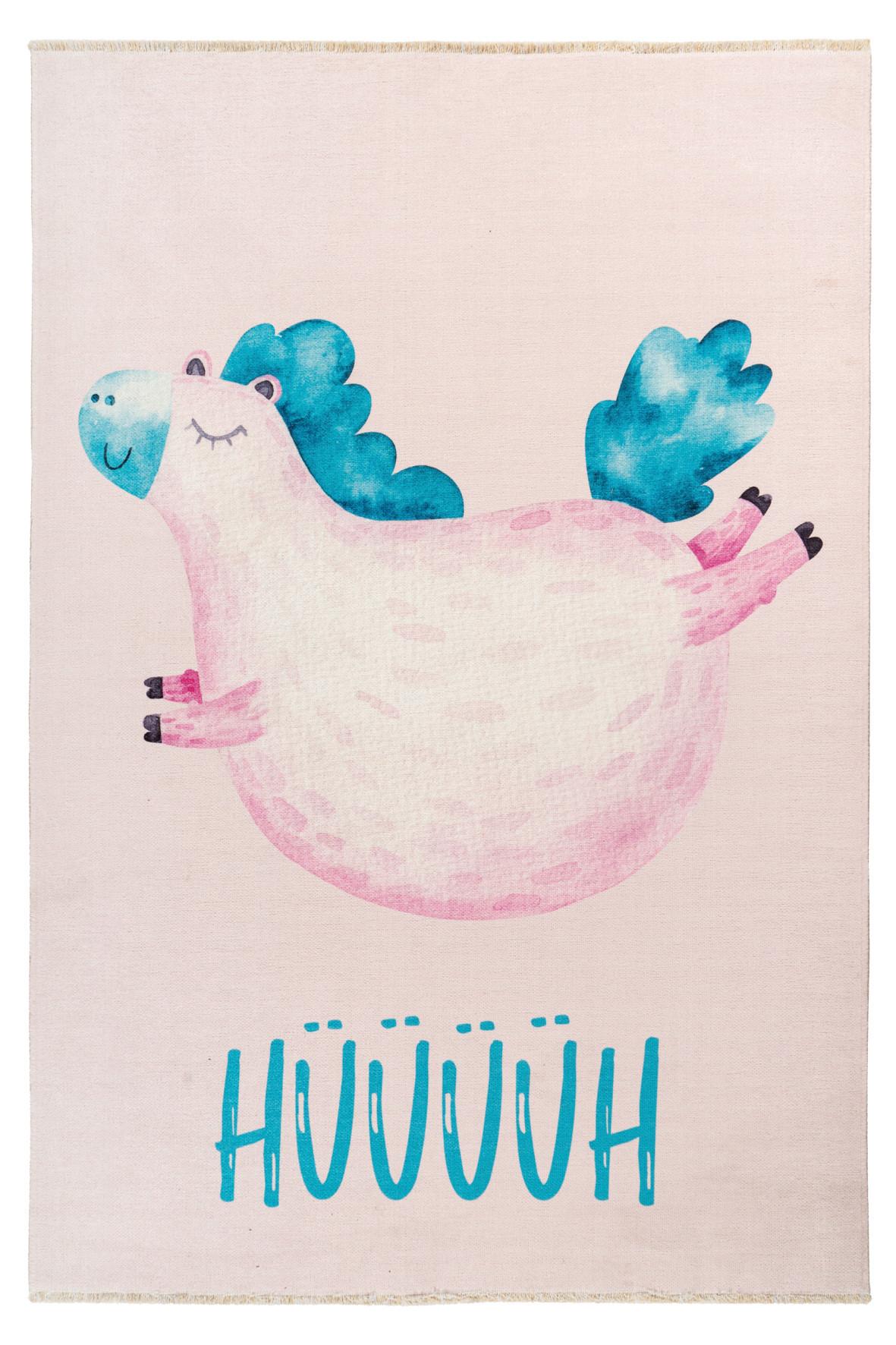 KINDERTEPPICH MY GRETA - Pastellblau/Hellrosa, Trend, Textil (115/170cm) - Ben'n'jen