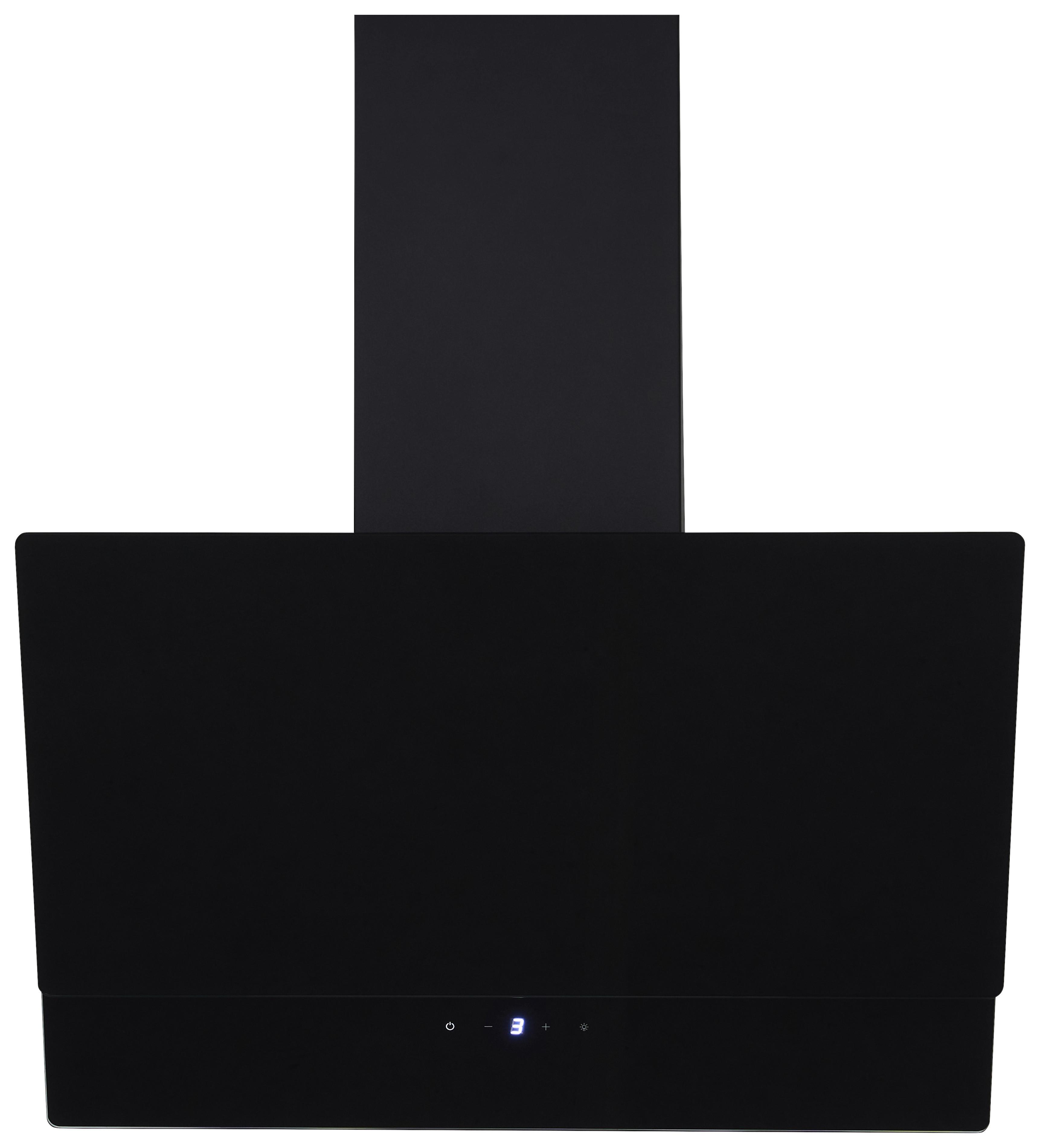 DUNSTABZUGSHAUBE RESPEKTA NIKA 60 CM - Schwarz, Trend, Glas/Metall (59,5/34,5-109,5/38,5cm) - Respekta