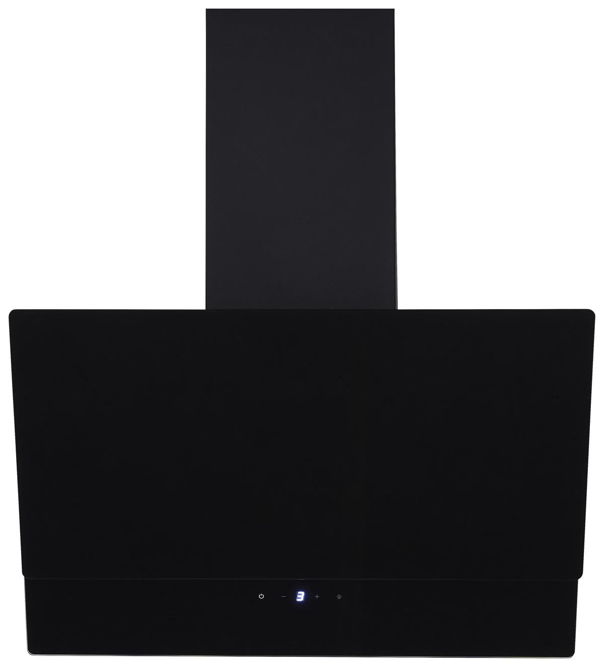 DUNSTABZUGSHAUBE RESPEKTA NIKA 60 CM - Schwarz, Trend, Glas/Metall (59,5/34,5-109,5/38,5cm) - Respekta