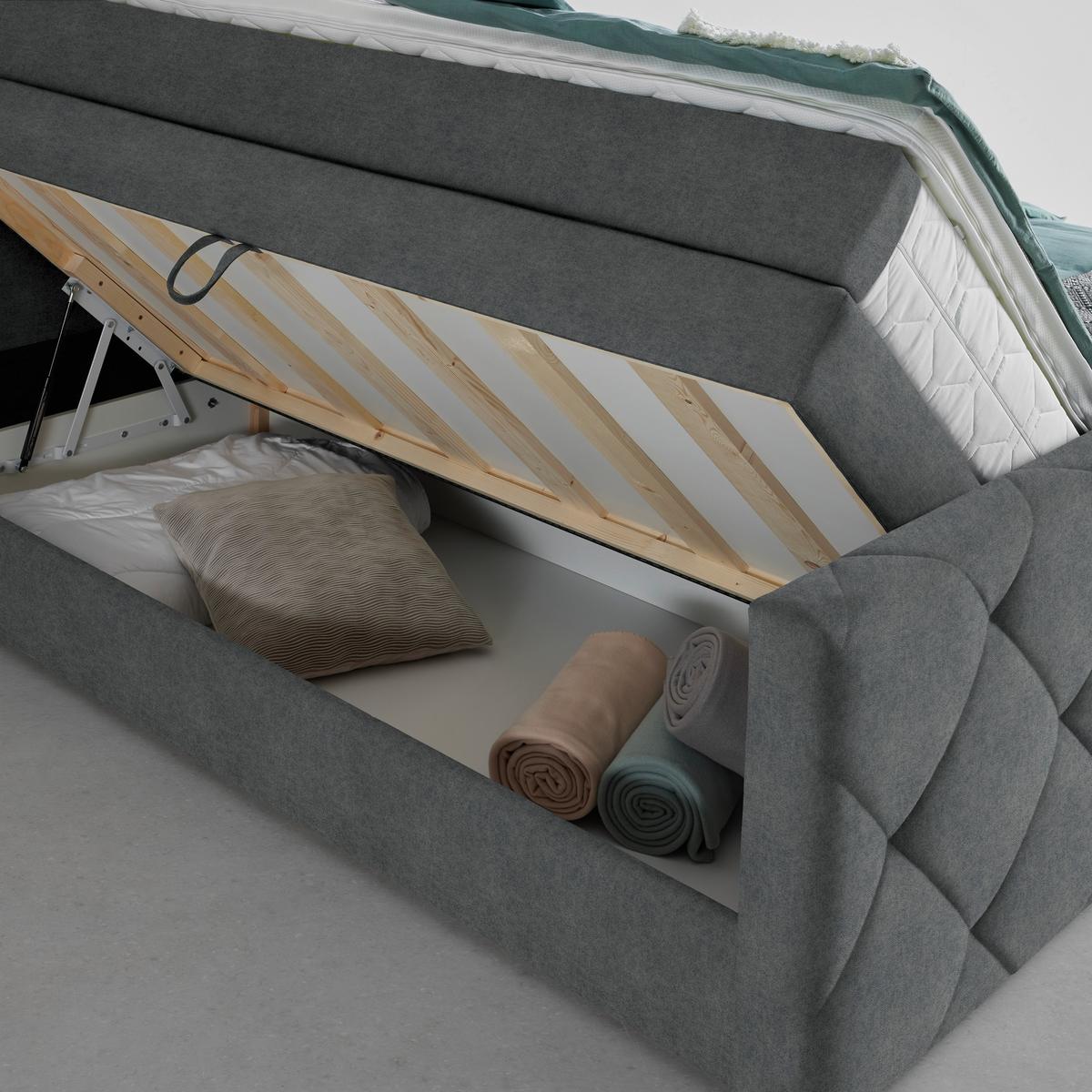 Boxspringbett Adele Anthrazit ca. 180x200cm - Anthrazit, KONVENTIONELL, Holz/Holzwerkstoff (180/200cm) - Mömax