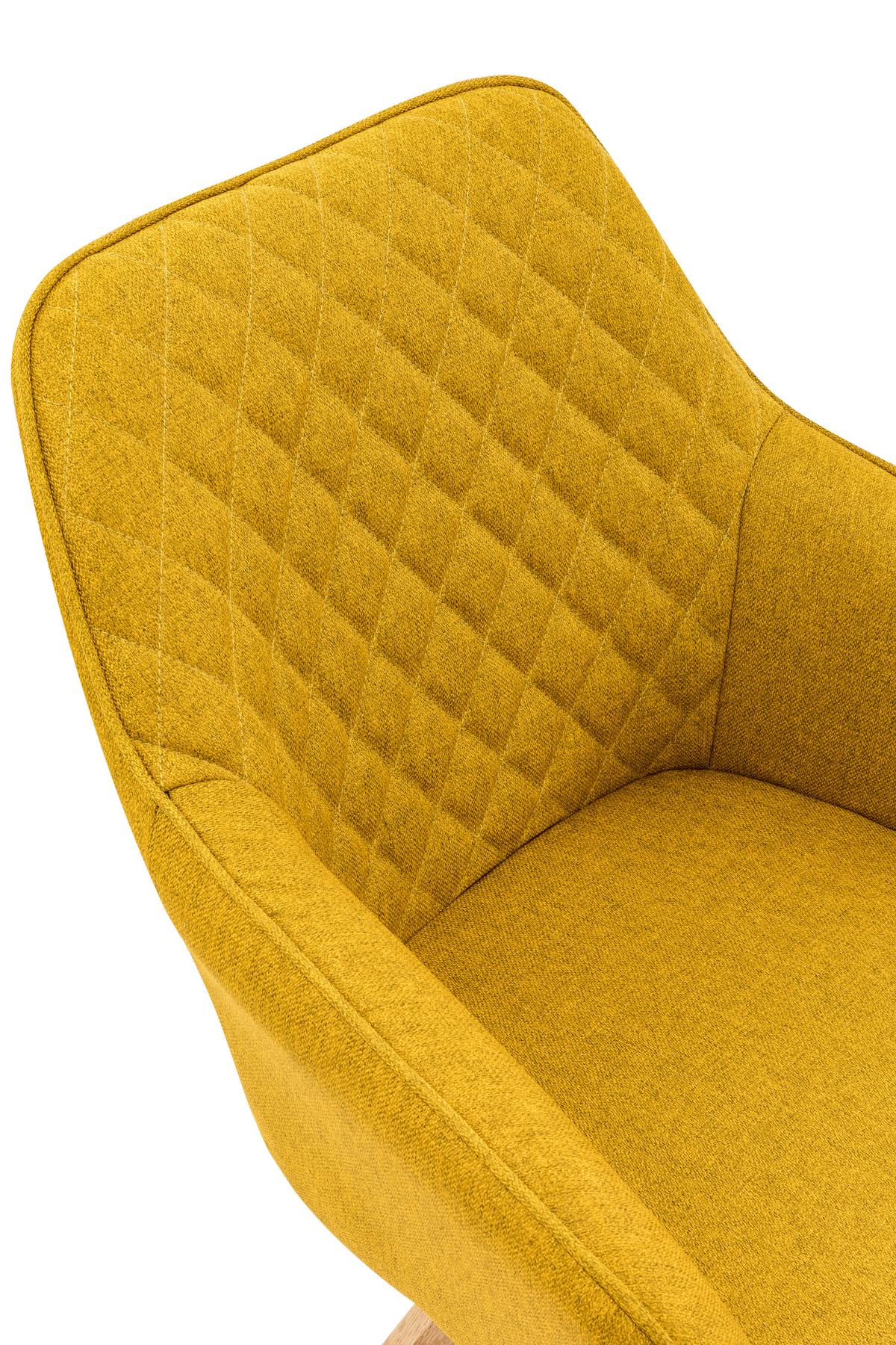 Set Naslanjačev Diamant, Barva Karija, 2-Delni - naravne barve/barve karija, Moderno, tekstil/les (59/88/61cm) - Livetastic