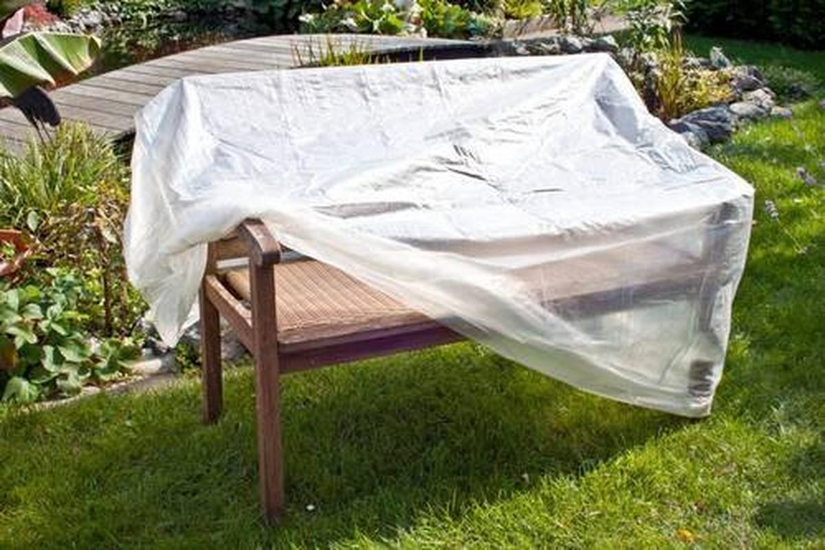 Schutzhülle Abdeckhülle für Bank Transparent - Transparent, Basics, Kunststoff (160/78/75cm) - Mömax