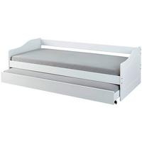 Ausziehbett Leonie ca. 90x190 cm Weiß - Naturfarben/Weiß, MODERN, Holz (90/190cm) - MID.YOU