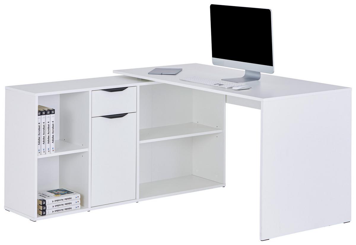 Masă de scris MX 195 - alb, Modern, material pe bază de lemn (136,8/135cm) - Modern Living