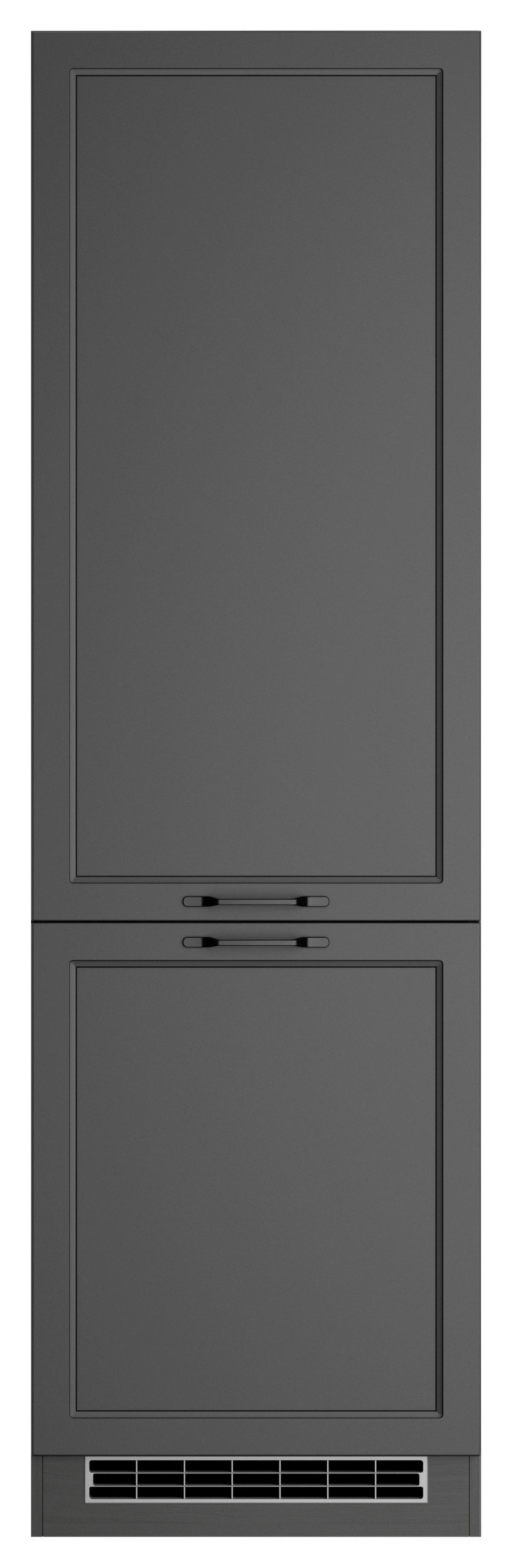 Geräteumbauschrank Meran ca. 60x200x60 cm Grau - Schwarz/Grau, LIFESTYLE, Holzwerkstoff/Metall (60/200/60cm) - Held