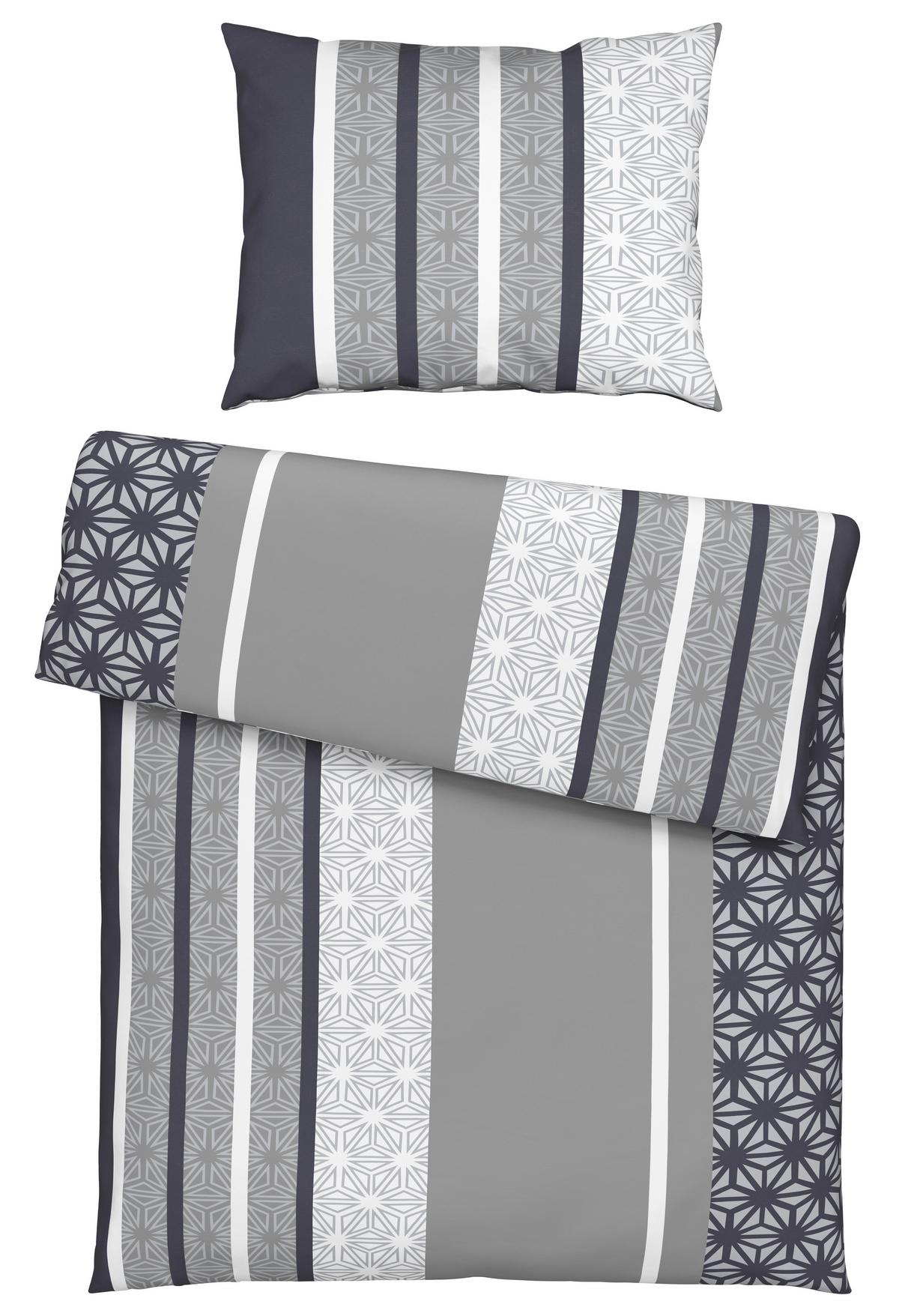 Posteljina Sara Based 140x200/60x80cm - siva, tekstil (140/200cm) - Based