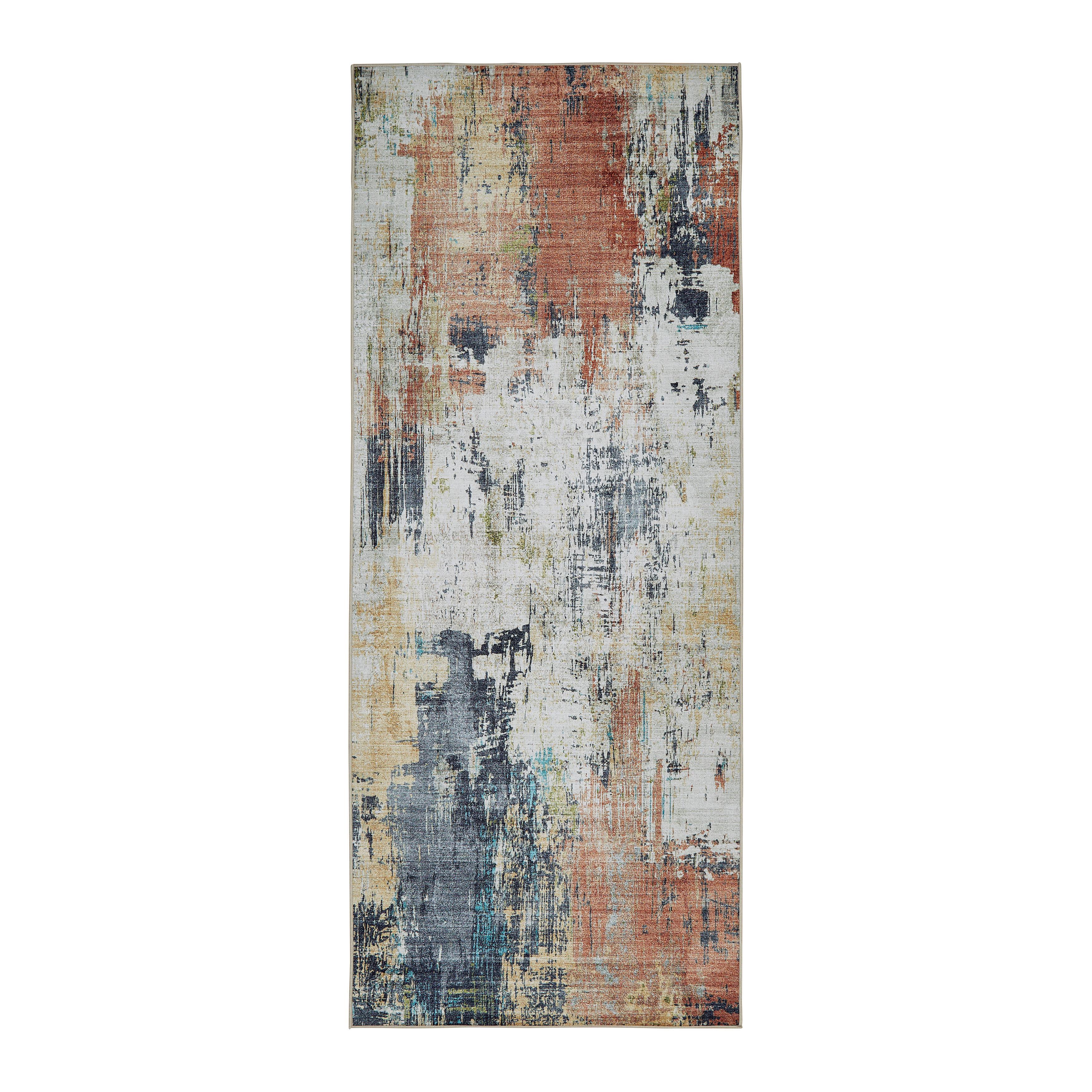 VLAKGEWEVEN TAPIJT BRUCE 1 - Taupe/Lichtgroen, Modern, Kunststof (80/200cm) - Mömax