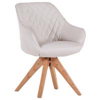 KRZESŁO Z PODŁOKIETNIKAMI COOL -BEACH CLUB- - kolor naturalny, Lifestyle, tkanina/drewno (60/83/65cm) - Landscape