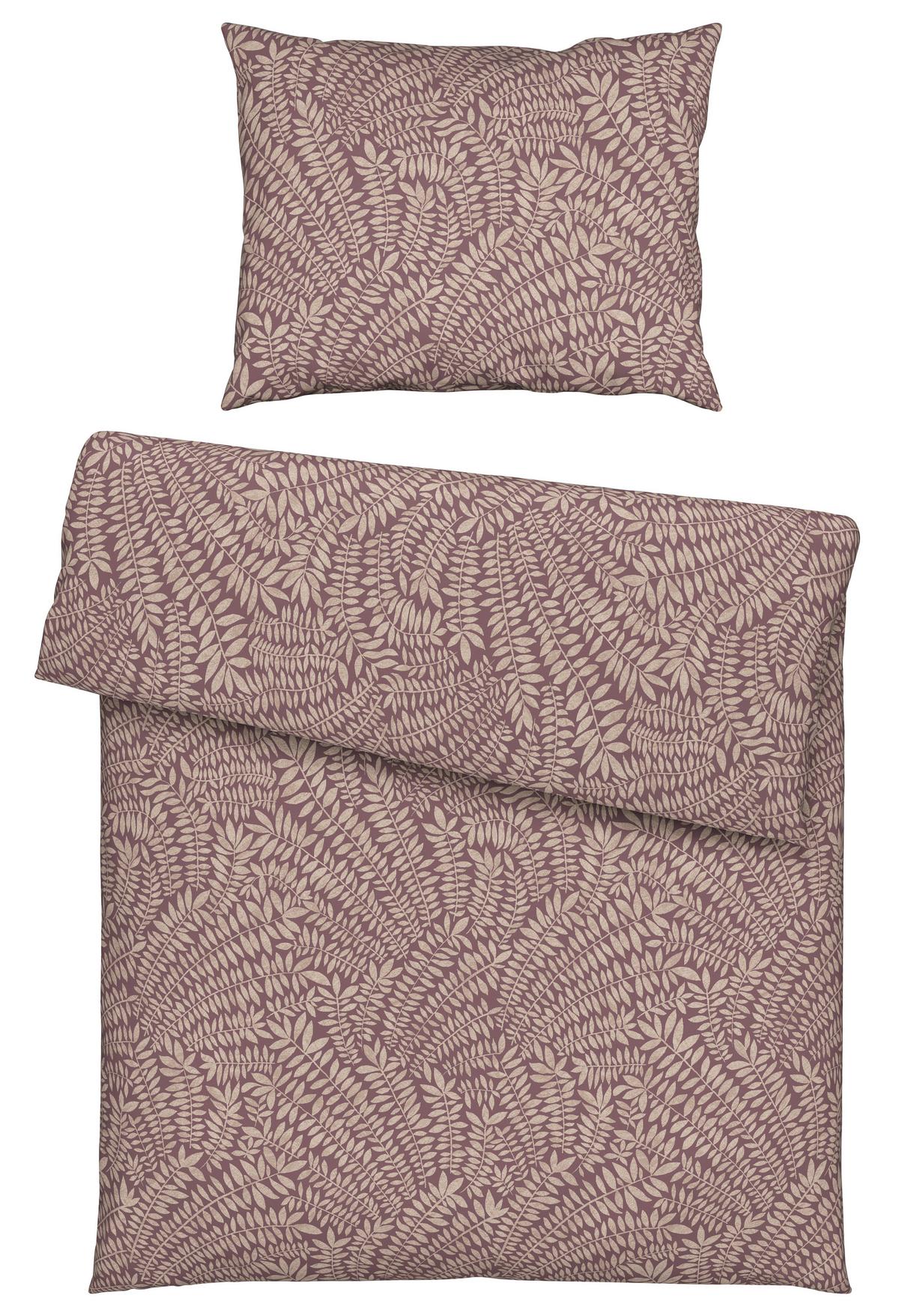 BETTWÄSCHESET LORITA - Mauve, Textil (160/210cm) - Modern Living