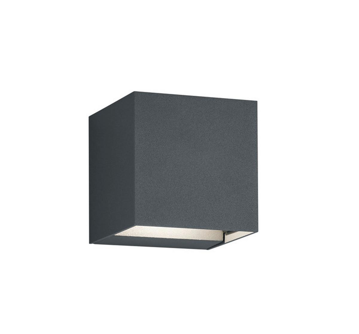 LED-Außenleuchte Adaja in Anthrazit max. 3 Watt - Anthrazit, Basics, Metall (8/8/8cm)