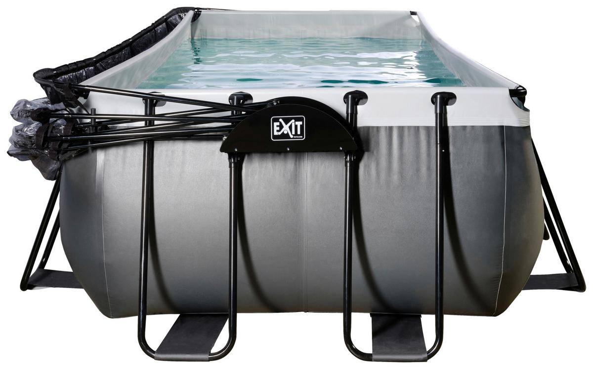 Bazen Exit Black Pool, Črpalka S Peščenim Filtrom, 540x250cm - črna, Konvencionalno, kovina (540/250/122cm) - EXIT Toys